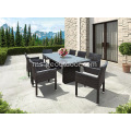 Set 9-Piece Wicker Outdoor Patio Dining Set